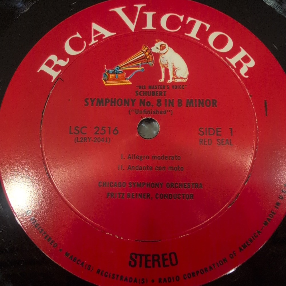 Schubert Unfinished Symphony No 8 & No 5 Fritz Reiner Chicago Symphony RCA LSC-2 - Picture 4 of 6